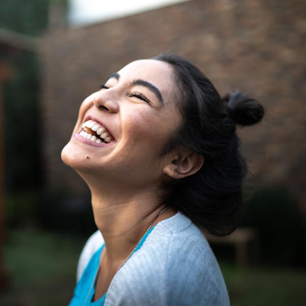 laughing young woman