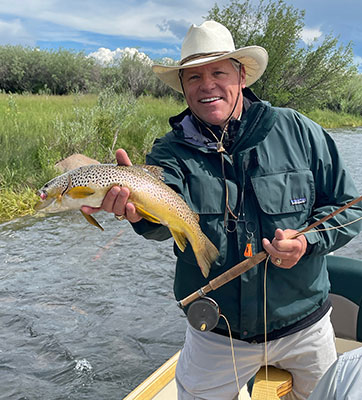 Dr. Perkins with fish